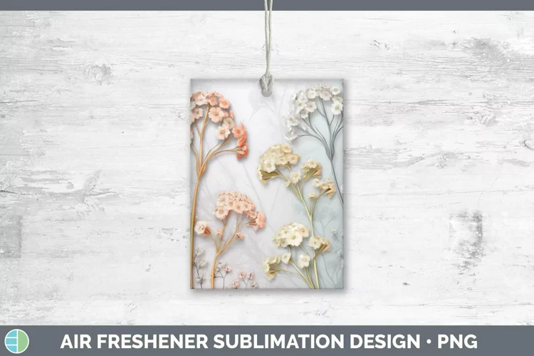 3D Flowers Babys Breath Gypsophila Air Freshener Sublimation