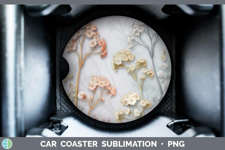 Gorgeous3D Flowers Car Coaster design.