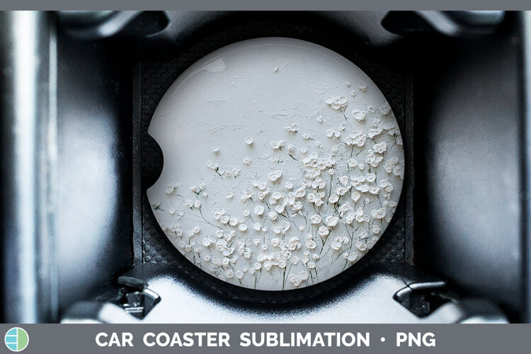 Gorgeous3D Flowers Car Coaster design.