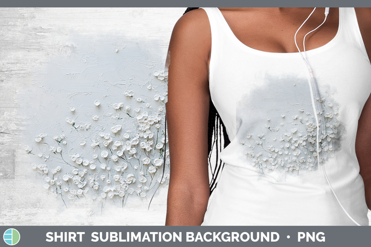 3D Flowers Babys Breath Gypsophila Shirt Sublimation Sublima