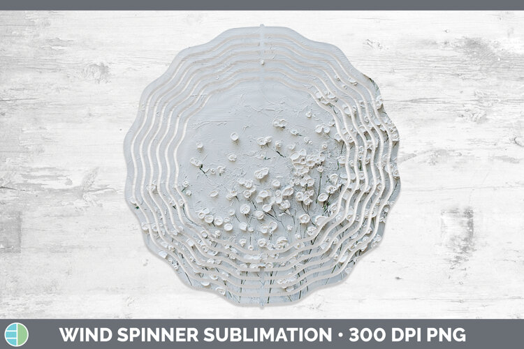 Gorgeous3D Flowers Wind Spinner design.