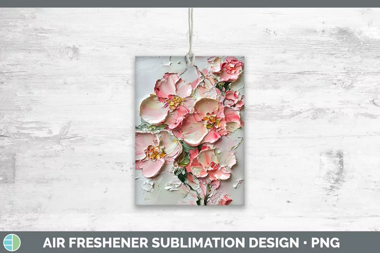 3D Flowers Begonia Air Freshener Sublimation Car Freshener D