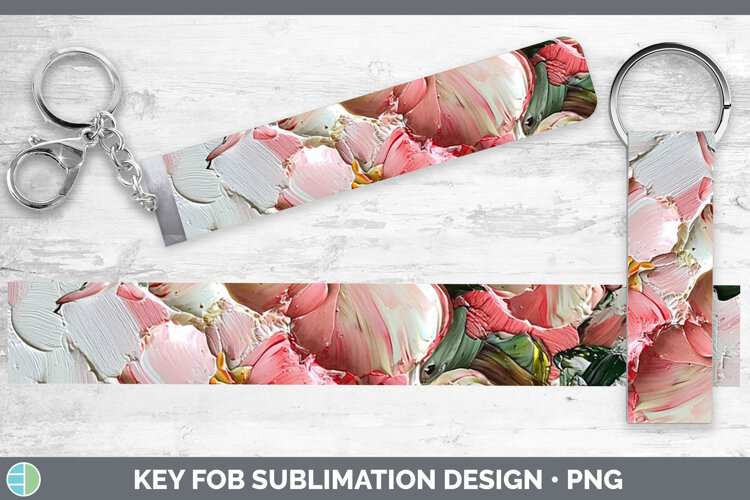 Gorgeous3D Flowers Key Fob design.