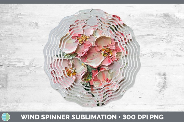 Gorgeous3D Flowers Wind Spinner design.