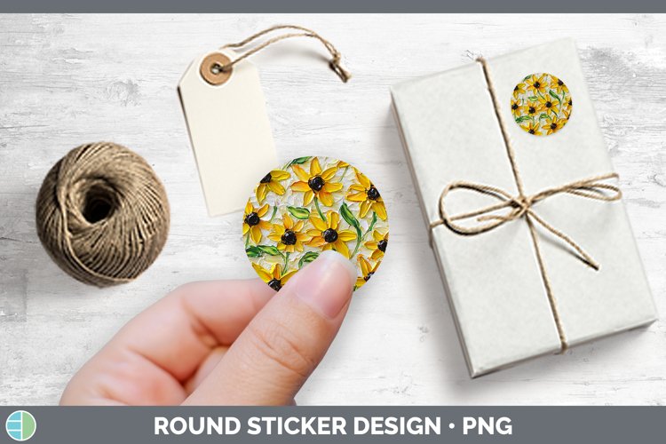 Gorgeous3D Flowers Stickers design.