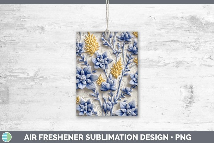 Gorgeous3D Flowers Air Freshener design.