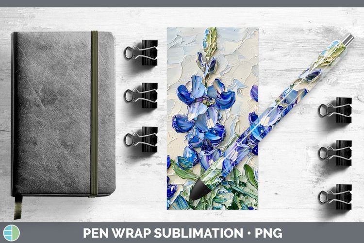 Gorgeous3D Flowers Pen Wrap design.