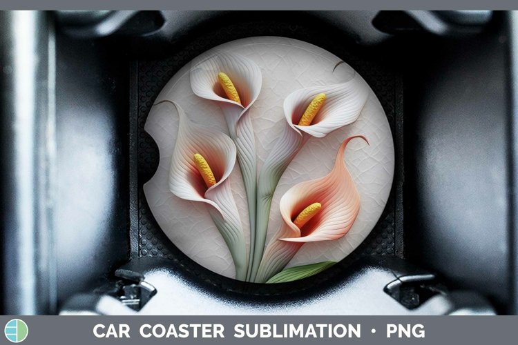 Gorgeous3D Flowers Car Coaster design.