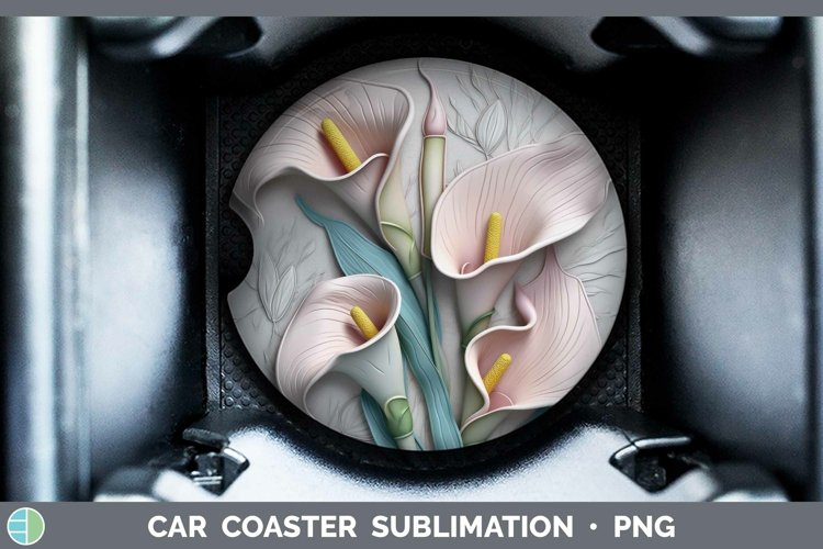 Gorgeous3D Flowers Car Coaster design.