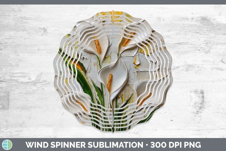 Gorgeous3D Flowers Wind Spinner design.