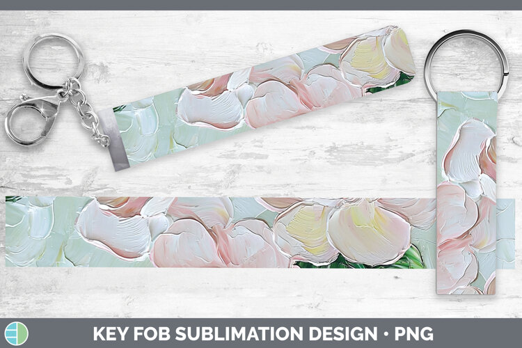 Gorgeous3D Flowers Key Fob design.