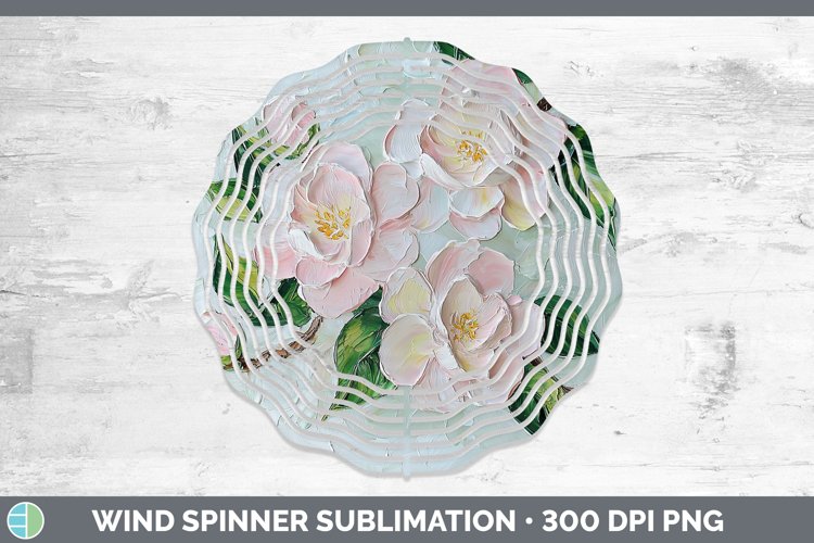 Gorgeous3D Flowers Wind Spinner design.
