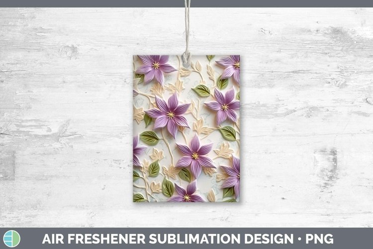 Gorgeous3D Flowers Air Freshener design.