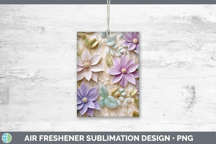 Gorgeous3D Flowers Air Freshener design.