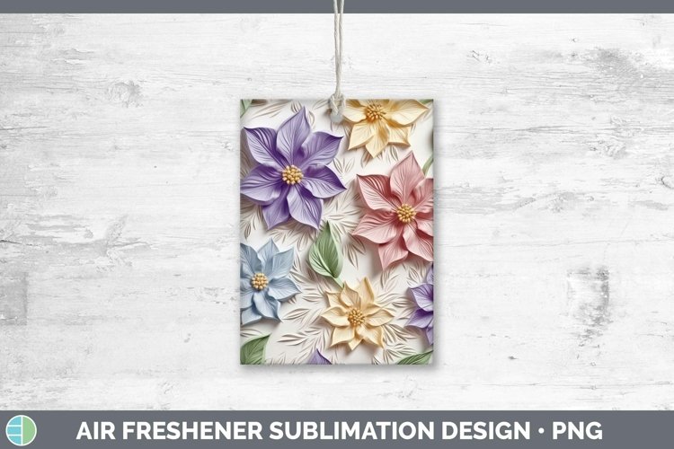 Gorgeous3D Flowers Air Freshener design.