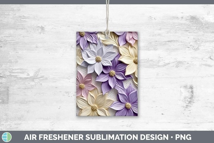 Gorgeous3D Flowers Air Freshener design.