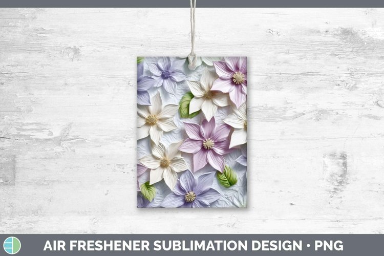 Gorgeous3D Flowers Air Freshener design.