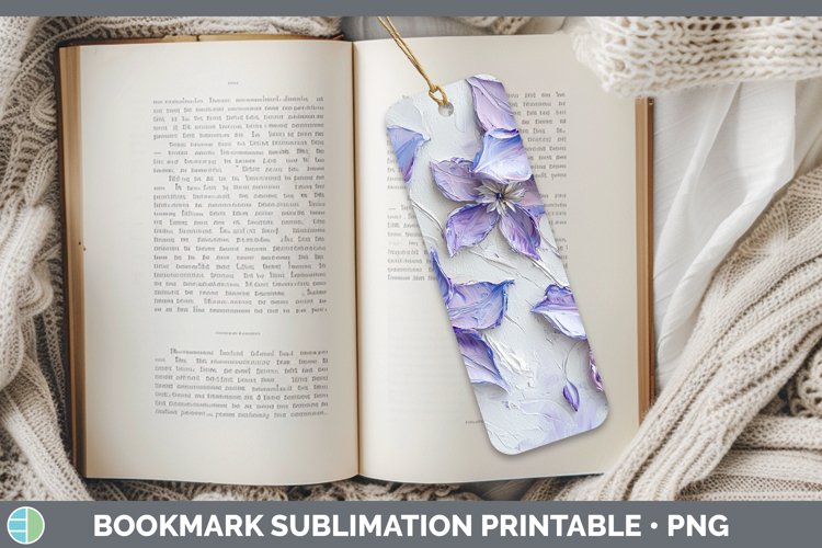 Gorgeous3D Flowers Bookmark design.