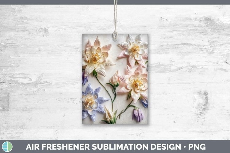 Gorgeous3D Flowers Air Freshener design.