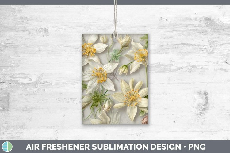 Gorgeous3D Flowers Air Freshener design.