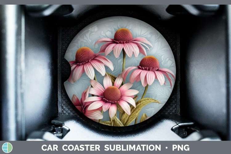 Gorgeous3D Flowers Car Coaster design.