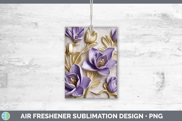 Gorgeous3D Flowers Air Freshener design.