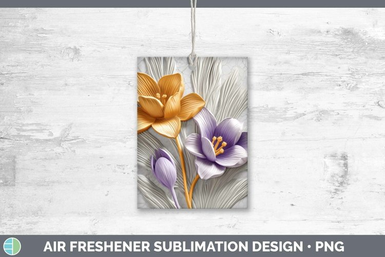 Gorgeous3D Flowers Air Freshener design.