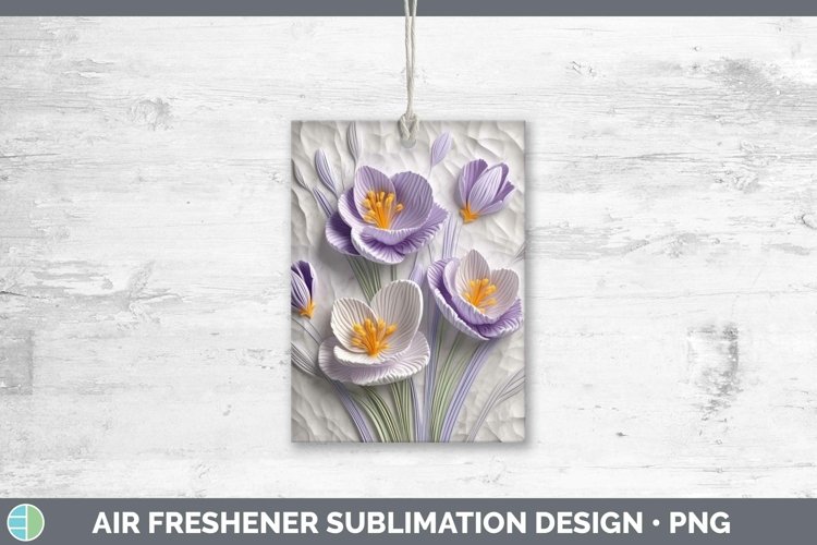 Gorgeous3D Flowers Air Freshener design.
