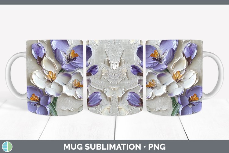 Gorgeous3D Flowers Mug Wrap design.