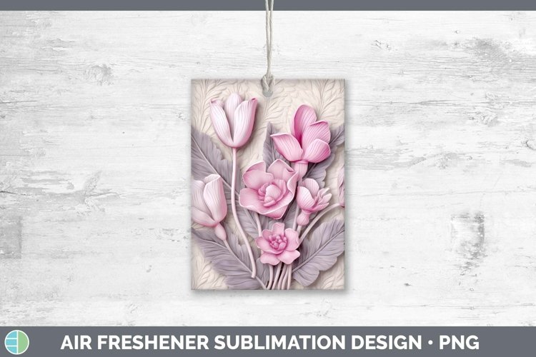 Gorgeous3D Flowers Air Freshener design.