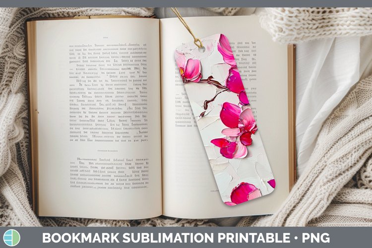 Gorgeous3D Flowers Bookmark design.