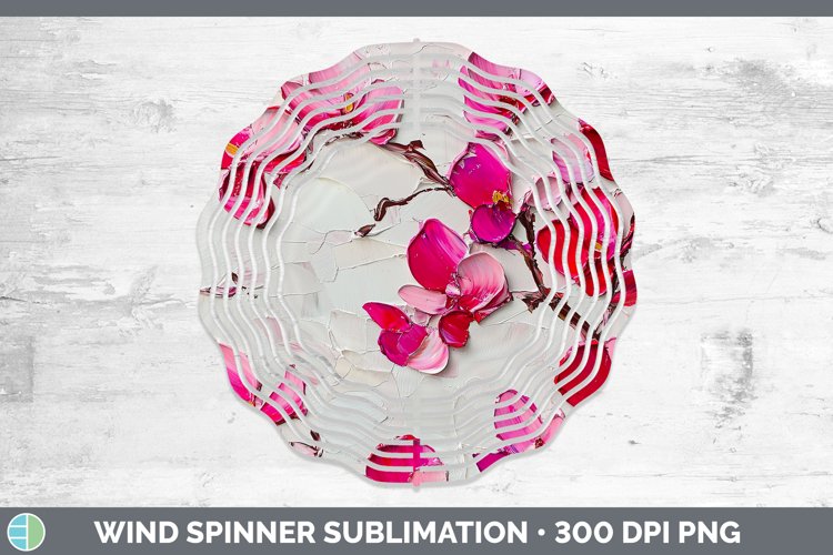 Gorgeous3D Flowers Wind Spinner design.