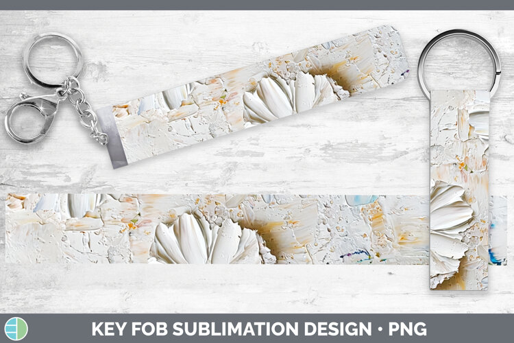 Gorgeous3D Flowers Key Fob design.
