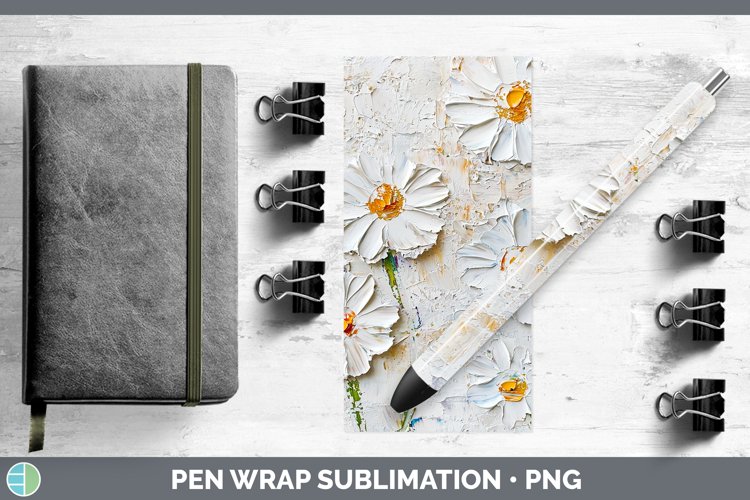 Gorgeous3D Flowers Pen Wrap design.