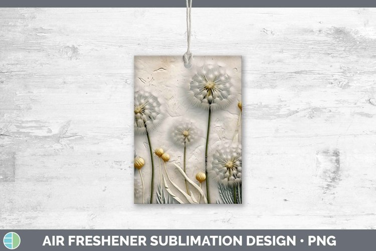 3D Flowers Dandelion Air Freshener Sublimation Car Freshener