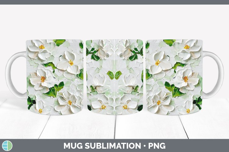 Gorgeous3D Flowers Mug Wrap design.