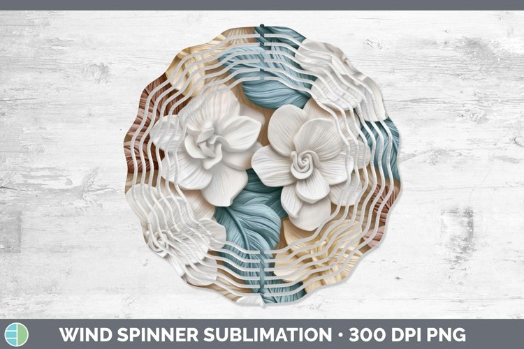 Gorgeous3D Flowers Wind Spinner design.