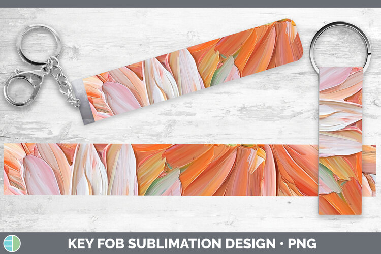 Gorgeous3D Flowers Key Fob design.