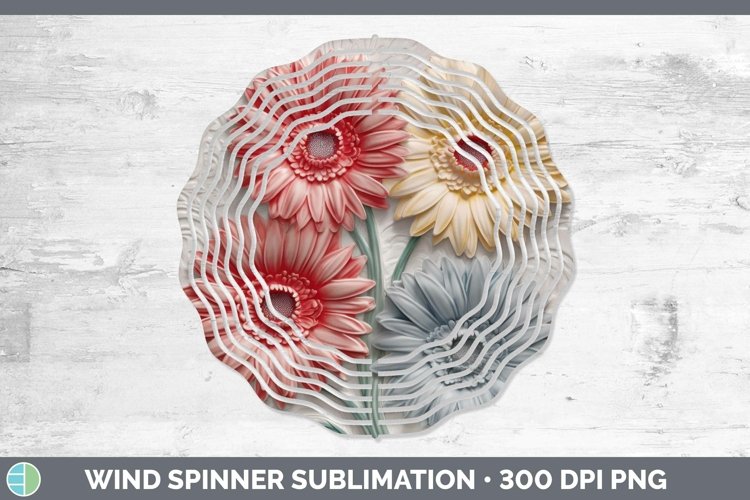 Gorgeous3D Flowers Wind Spinner design.
