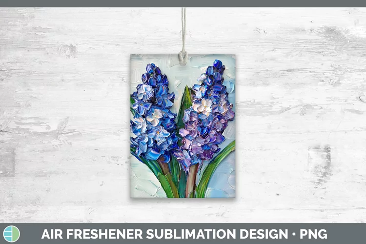 3D Flowers Hyacinth Air Freshener Sublimation Car Freshener