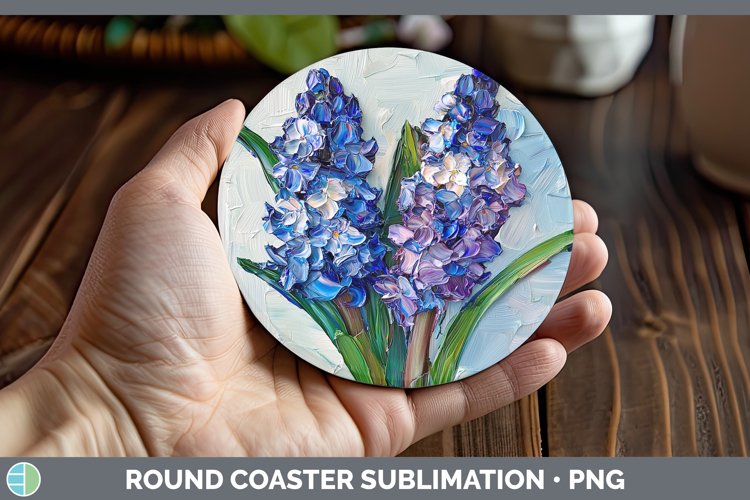 Gorgeous3D Flowers Round Coaster design.