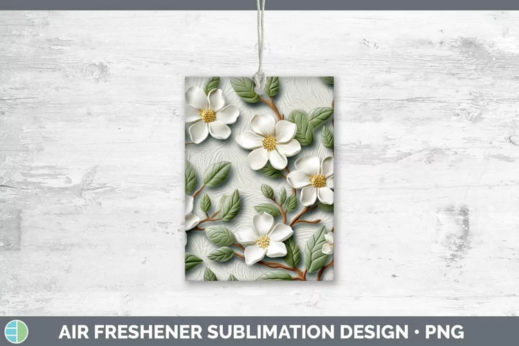 3D Flowers Jasmine Air Freshener Sublimation Car Freshener D