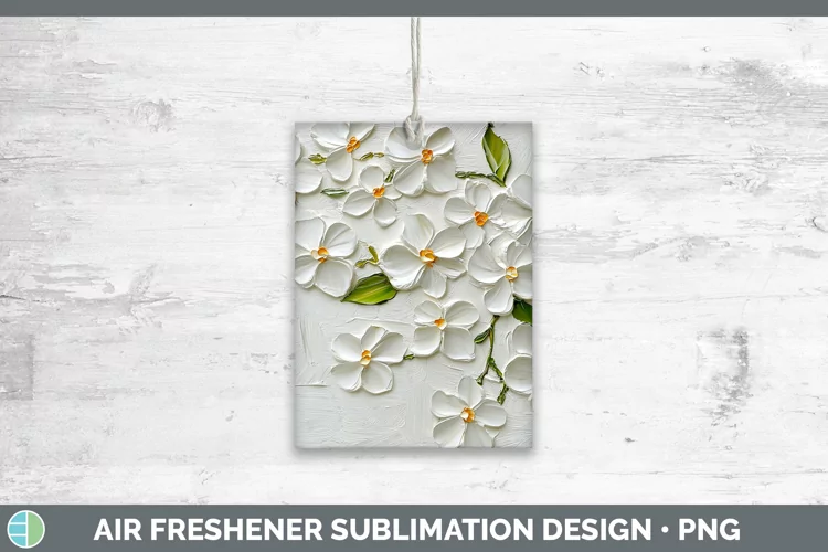 3D Flowers Jasmine Air Freshener Sublimation Car Freshener D