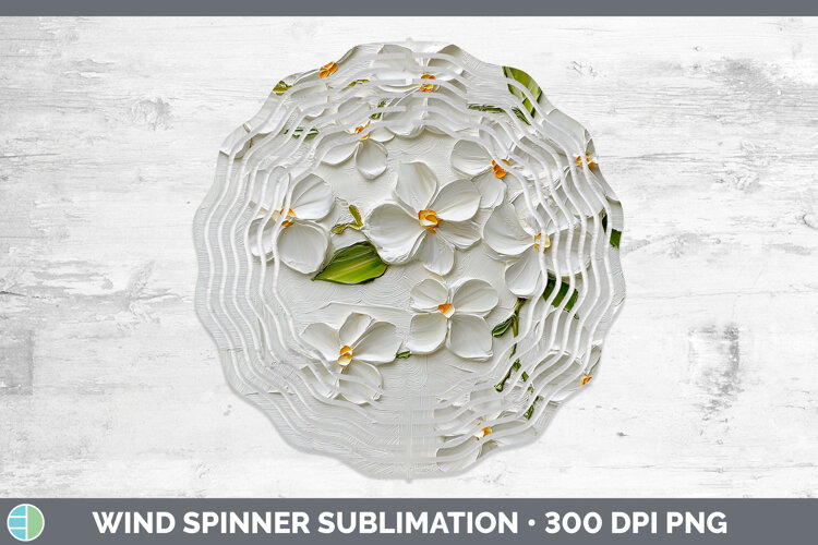Gorgeous3D Flowers Wind Spinner design.