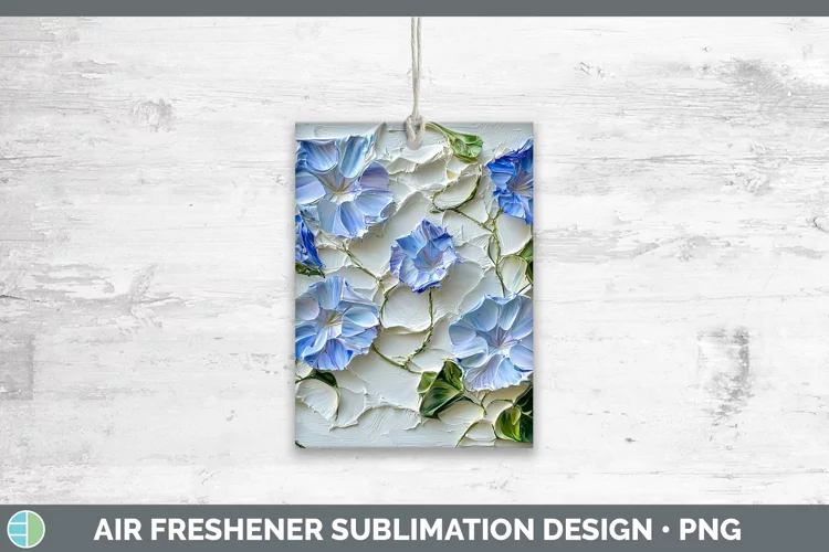 3D Flowers Morning Glory Air Freshener Sublimation Car Fresh
