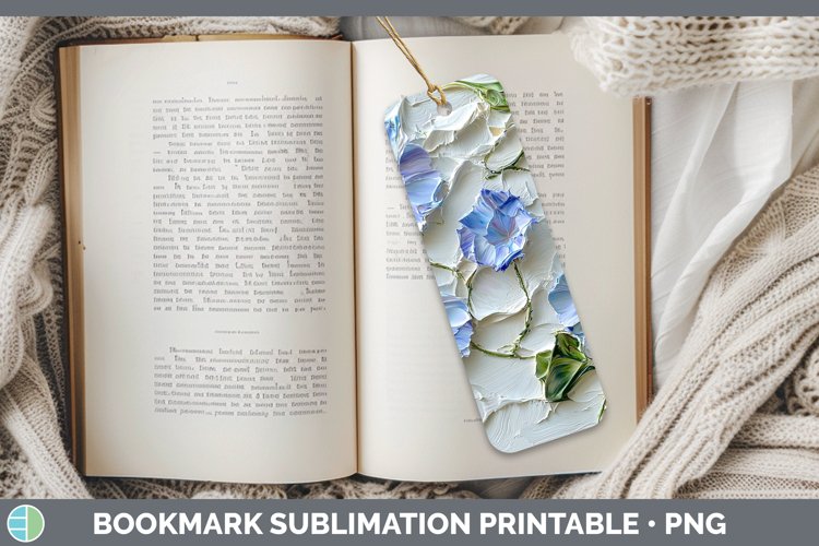 Gorgeous3D Flowers Bookmark design.