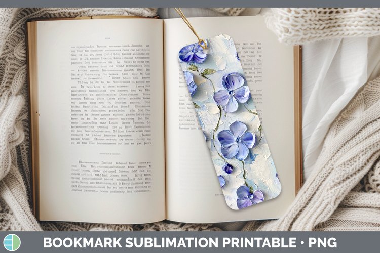 Gorgeous3D Flowers Bookmark design.