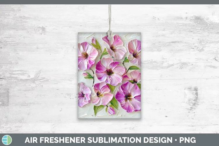 3D Flowers Petunia Air Freshener Sublimation Car Freshener D