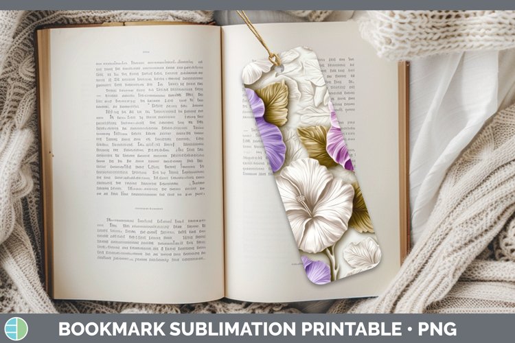 Gorgeous3D Flowers Bookmark design.