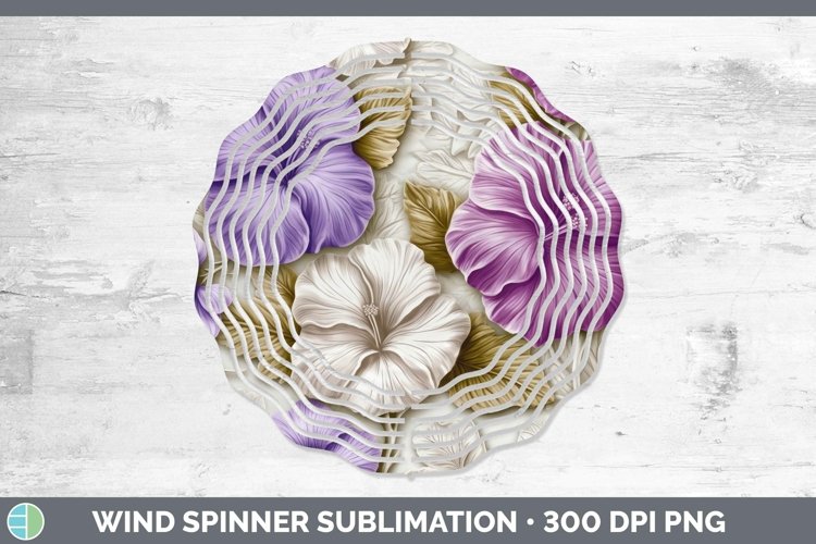 3D Flowers Petunia Wind Spinner Sublimation Spinner Designs